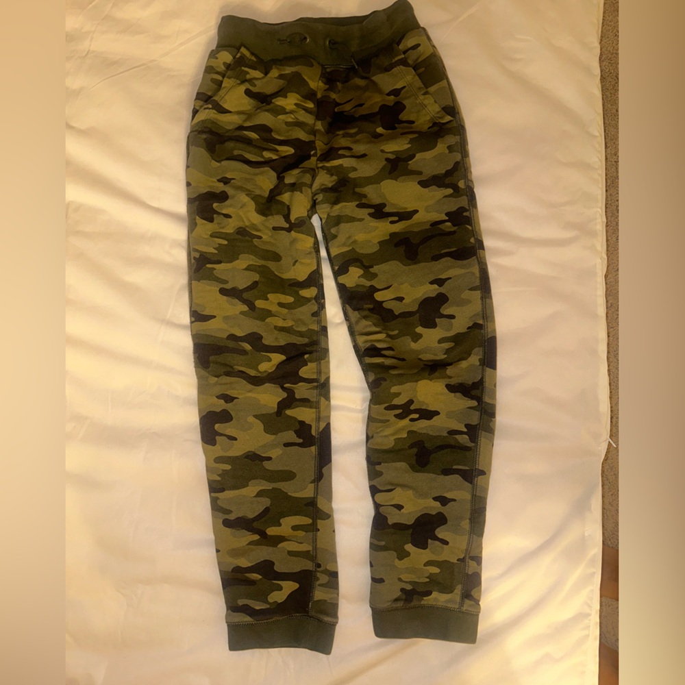 GAP boys soft Sherpa lined army fatigues sweatpants size 12